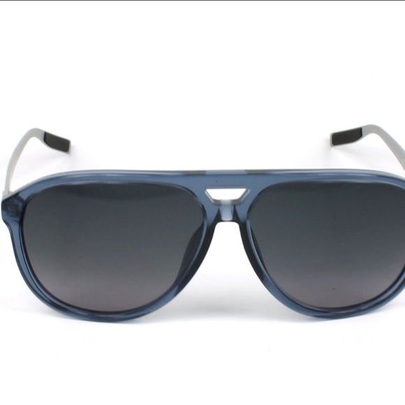 CHRISTIAN DIOR HOMME BLACK SUNGLASSES BLUE - Picture 1 of 3